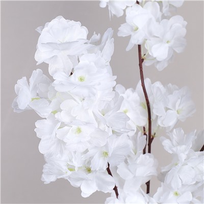 Цветок искусственный Сакура 97 см белая+персиковая / GF-01/1 /уп 500/731740 (Белый)