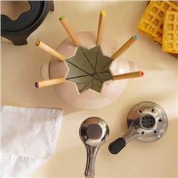 Фондю SL Home, d=17 см, h=10 см, эмалированное покрытие, чугун, бежевое