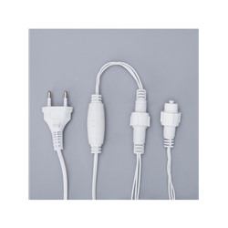 Гирлянда «Бахрома» 3×0.6 м, IP44, УМС, белая нить, 160 LED, свечение белое, 220 В