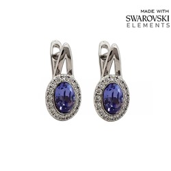 Серьги с кристаллами Swarovski