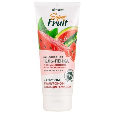 Мицеллярная гель-пенка для умывания и снятия макияжа с арбузом, гиалуроном и ниацинамидом