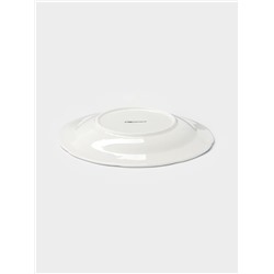 Тарелка глубокая Доляна «Романс», 230 мл, d=22 см, костяной фарфор, белая