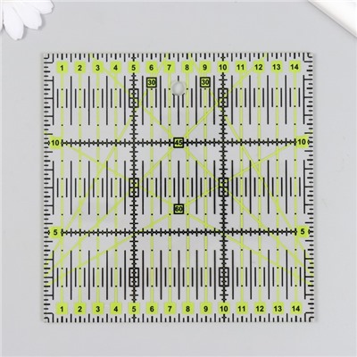 Набор для пэчворка: резиновый мат А4, линейка 15×15 см, дисковый, макетный нож+лезвия в папке