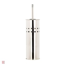 VETTA Ёрш для туалета напольный, хром, нерж.сталь 9,5x38 см