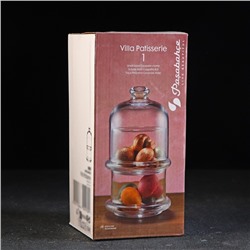 Ёмкости сервировочные Patisserie, 210 мл, с крышкой, набор 2 шт., стекло, прозрачные