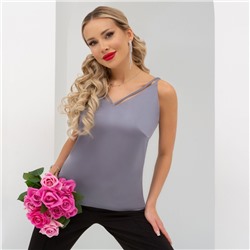 Топ, Создана для поцелуев (французский серый)