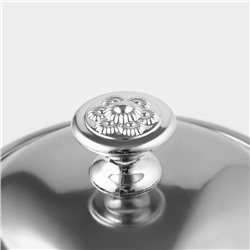 Заварочный чайник Доляна «Гретель», 800 мл, металлическое сито, нержавеющая сталь, хромированный