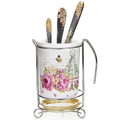 26338 Подставка д/стол/прибор 3пр Пионы LR(х24)