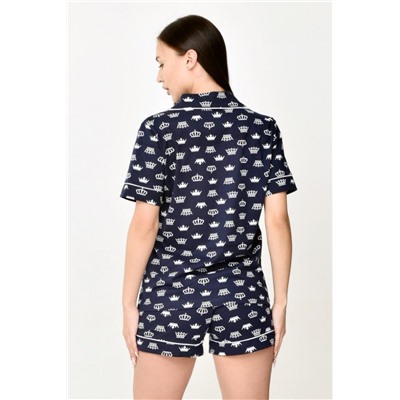 Пижама М22083 (Темно-синий)