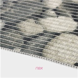 Коврик для дома Доляна «Галька», 40×65 см, рисунок МИКС, серый