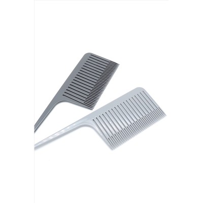 Nail Art Расчёска для мелирования широкая (пластиковый хвост), серый KRISTALLER, 1107813