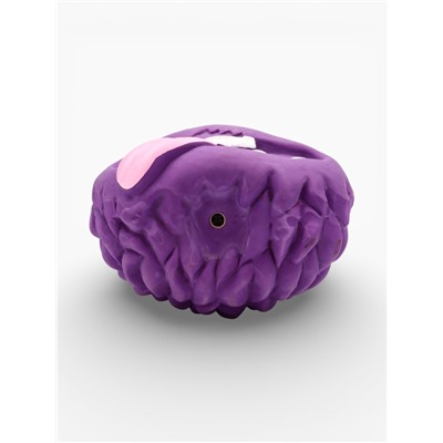 Пищащая игрушка для собак «Монстр», 7×5.5 см, латекс, фиолетовая