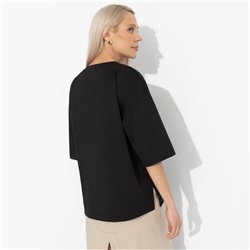 Футболка из вискозы, Красиво живу (чёрная)