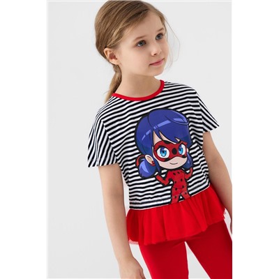 Комплект трикотажный для девочек: джемпер (футболка), брюки (легинсы) PLAYTODAY, 1243356