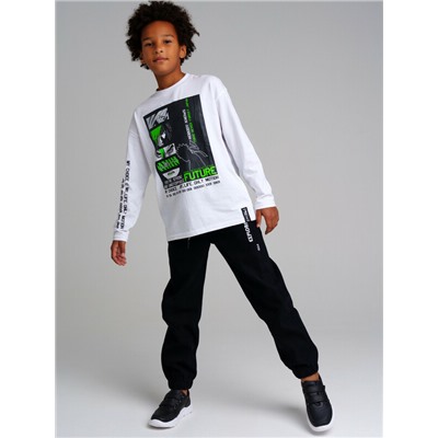 Брюки текстильные джинсовые утепленные флисом для мальчиков