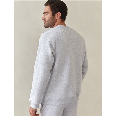 Свитшот из премиального футера трехнитки с начесом