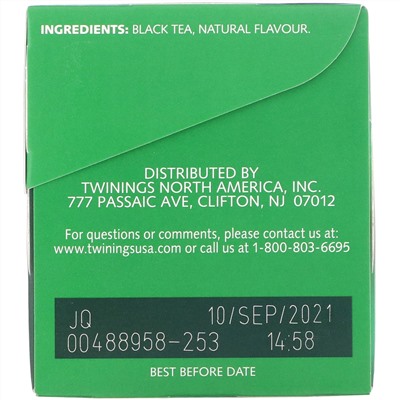 Twinings, Christmas Tea, черный чай, 20 чайных пакетиков, 40 г (1,41 унции)