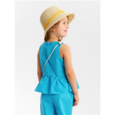 Блузка для девочки, MINAKU, голубая, рост 110 см