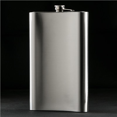 Фляжка ГИГАНТ «По большой», 1920 мл, серебристая