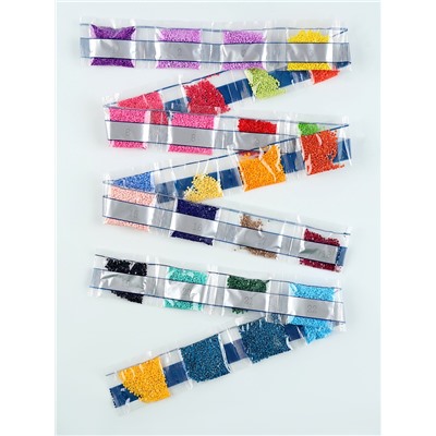 Алмазная мозаика с полным заполнением на холсте «Тропические птицы», 40×50 см