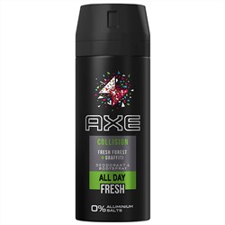 Дезодорант Спрей AXE COLLISION Fresh Forest&Graffiti 150 мл