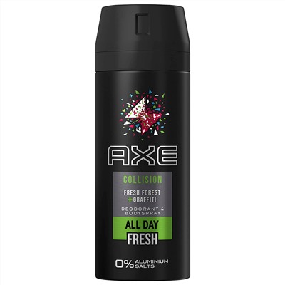 Дезодорант Спрей AXE COLLISION Fresh Forest&Graffiti 150 мл