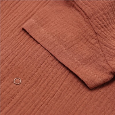 Комбинезон «Крошка Я. Муслин», размер 68-74, коричневый