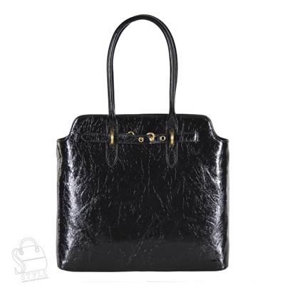 Сумка женская кожаная 6069Q black Polina&Eiterou