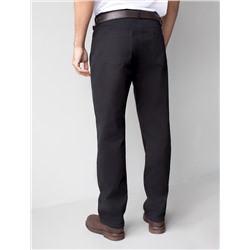 Джинсы классического кроя из эластичного денима на ФЛИСЕ