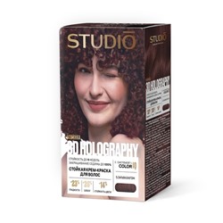 Стойкая крем-краска для волос Studio Professional 3D Holography 5.54 Махагон
