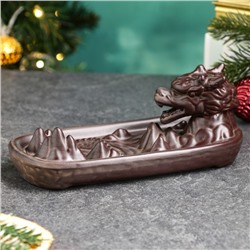 Подставка для благовоний TAKE IT EASY «Дракон в горах», набор благовоний конусы, стелющийся дым, 17×9×7 см