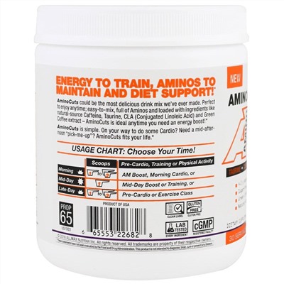 ALLMAX Nutrition, ACUTS, Amino-Charged Energy Drink, Grape Escape, 7.4 oz (210 g)