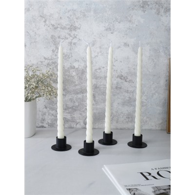 Свеча стержень 4 штуки 25 см арома / G-300 /уп 144/ белая