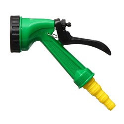 Пистолет для полива, 5 режимов, под шланги 1/2" (12 мм), 3/4" (19 мм), 1" (25 мм), пластик, Greengo