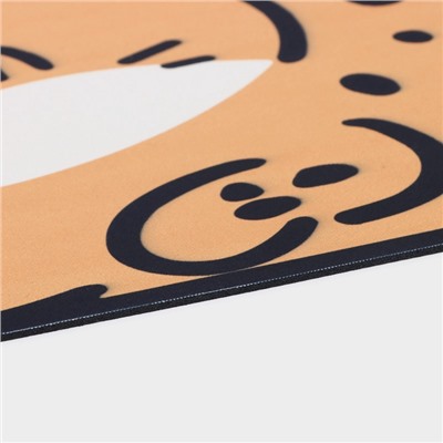 Коврик для дома Доляна «Тигр», влаговпитывающий, 60×39 см