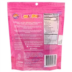 Zollipops, The Clean Teeth Pops, ZolliPops, леденцы с клубничным вкусом, 15 шт., 88 г (3,1 унции)