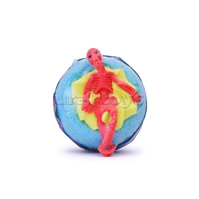 Шипучая соль для ванн 130г Чаша с пеной и игрушкой "Кошмарики на бурлящем шарике"