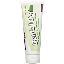 NutriBiotic, Гель для зубов, Перечная мята, 4,5 унции (128 г)