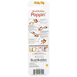Brush Buddies, Poppin', зубастый тигр Тоби, мягкая, 1 зубная щетка