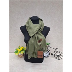 Мягкий палантин из кашемира, цвет зеленый