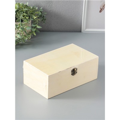 Шкатулка для росписи дерево «Прямоугольная», замок пряжка, 23.5×14×9.5 см