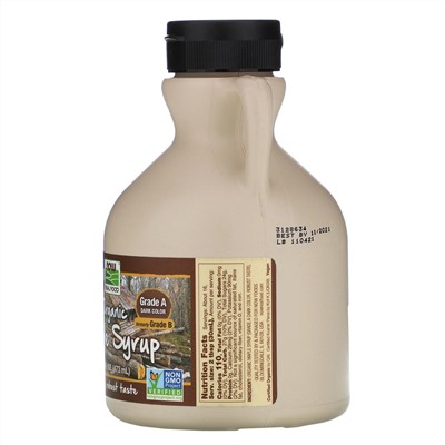 Now Foods, Real Food, органический кленовый сироп, класс A, темного цвета, 473 мл (16 жидк. унций)