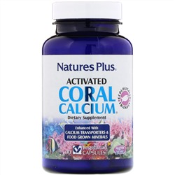 Nature's Plus, активированный коралловый кальций, 90 вегетарианских капсул