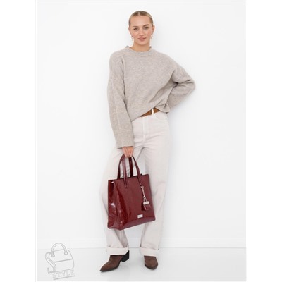 Сумка женская кожаная 91147SP wine red Velina Fabbaino-Safenta