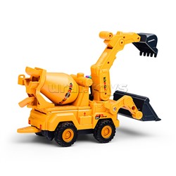 Экскаватор "Строитель" с бетономешалкой, в коробке