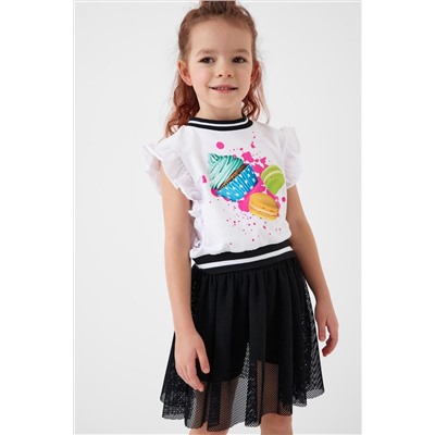 Джемпер трикотажный для девочек (футболка) PLAYTODAY, 1240329