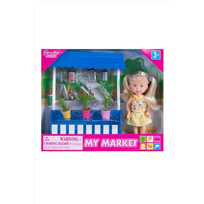 Игровой набор "Paula. На рынке", ларёк с растениями Игрушки разных брендов, 267915