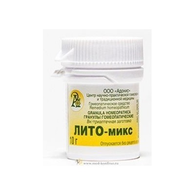 Гранулы гомеопатические "Лито-микс"