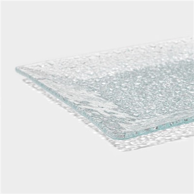 Блюдо сервировочное Доляна «Акцент», 15×15 см, стекло