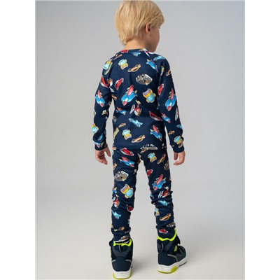 Термокомплект трикот. для мальчиков: фуфайка (футболка) с длин. рук, брюки